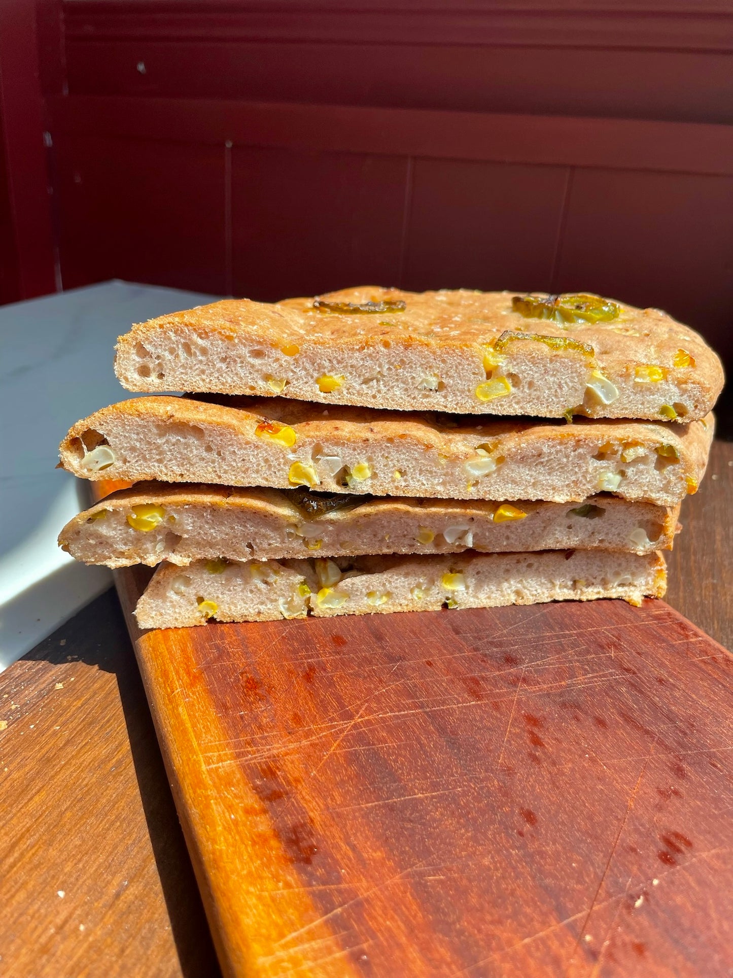 PAIN DU MOIS: Pain plat au maïs et jalapeño