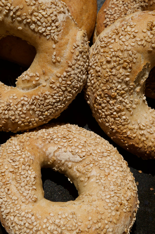Pain du mois: Bagels au sésame (4)
