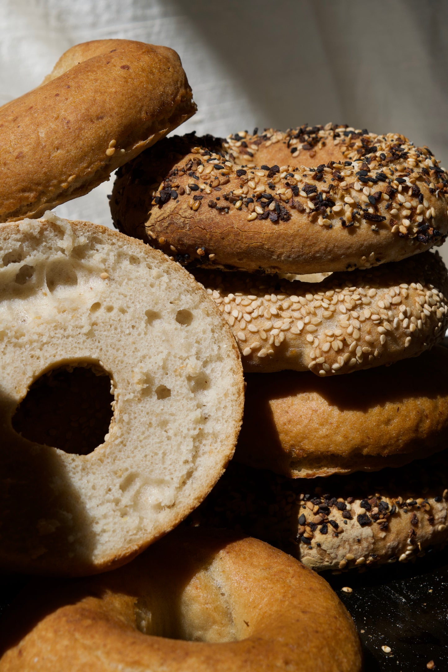 Pain du mois: Bagels au sésame (4)